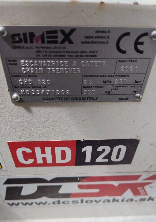 SIMEX CHD120 láncos árokásó talajmaró - Kép 3