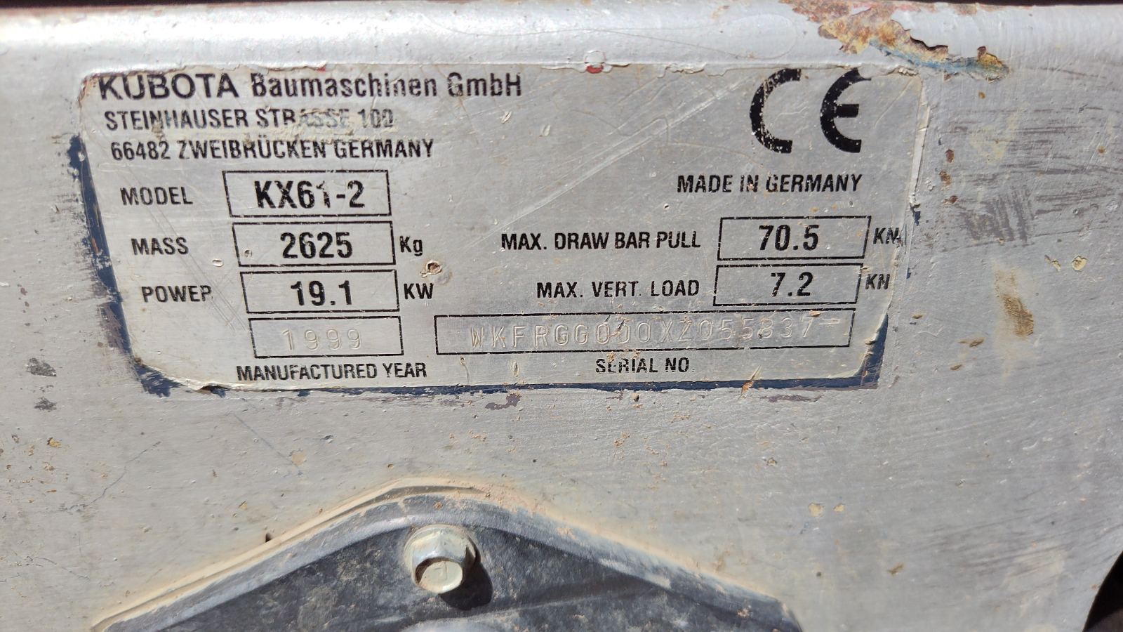 Kubota KX61-2 forgókotró - Kép 3