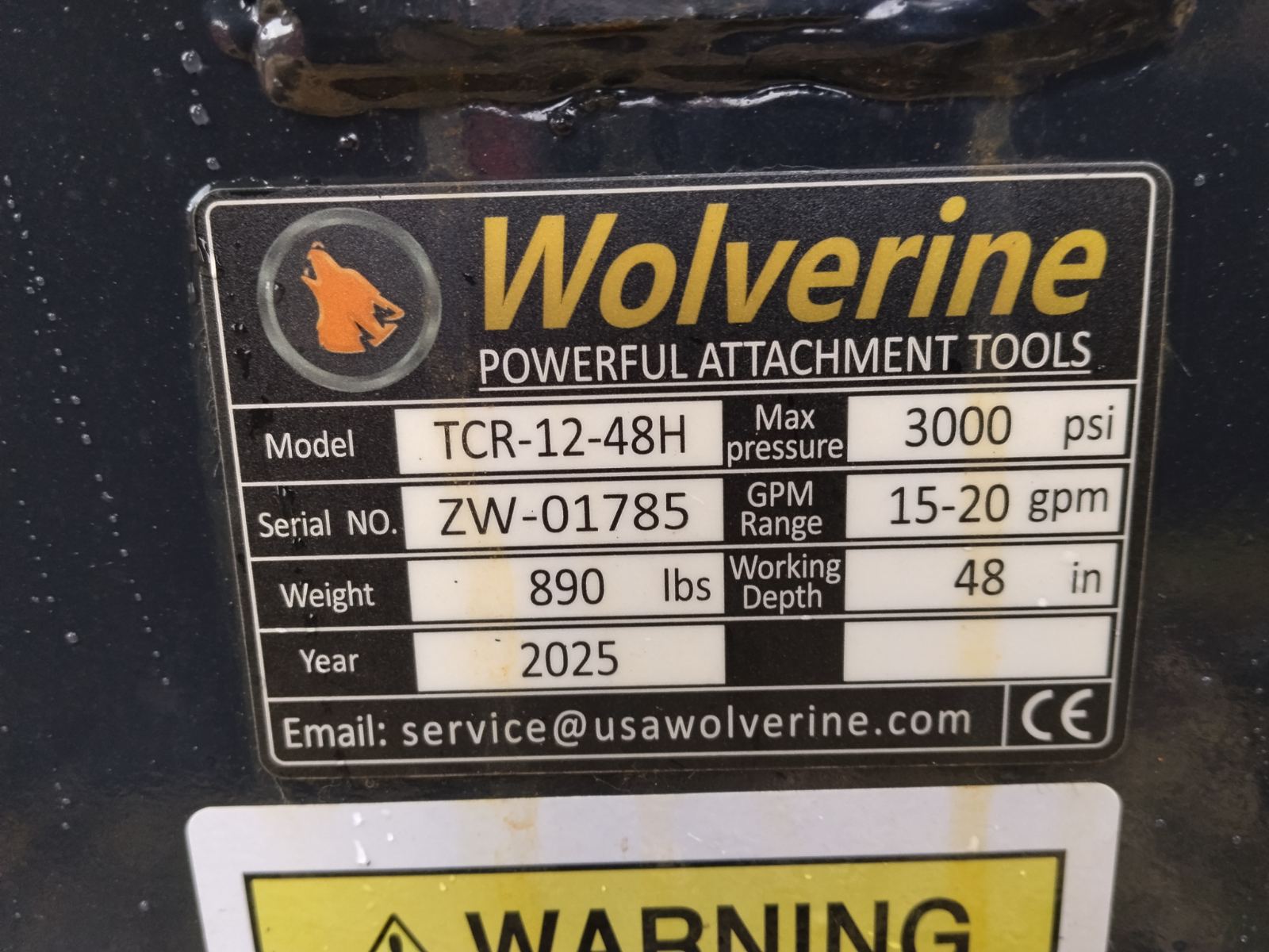 Wolverine TCR-12-48H láncos árokásó - Kép 2